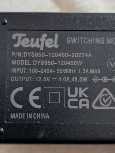 Teufel ladekabel 12v 48w - ladekabel, 4a